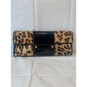 Alfani Animal Hair Print Wristlet Purse Clutch Holiday